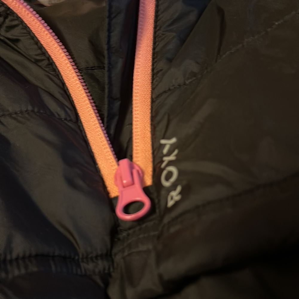 Gently Used Roxy Pull Over Quarter Zip Jacket (No… - image 2